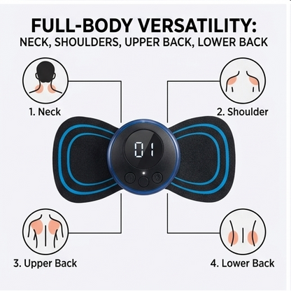 EMS Butterfly Portable Mini Massager (Full-Body Wireless Muscle Stimulator)