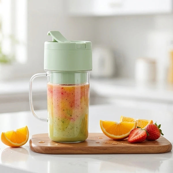 2-in-1 Portable Blender & Juicer Mug (6-Blade High Speed)