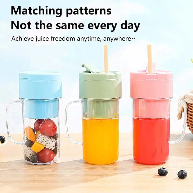 2-in-1 Portable Blender & Juicer Mug (6-Blade High Speed)