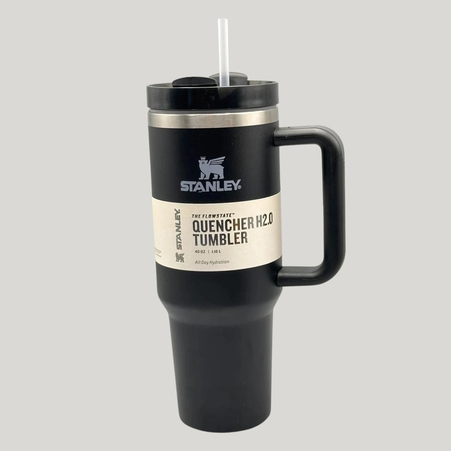 40 Oz Stainless Steel Vacuum Insulated Tumbler Mug (With Handle & Straw)