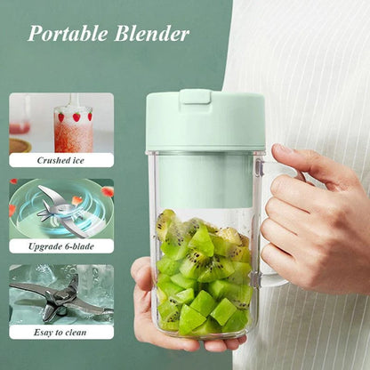 2-in-1 Portable Blender & Juicer Mug (6-Blade High Speed)
