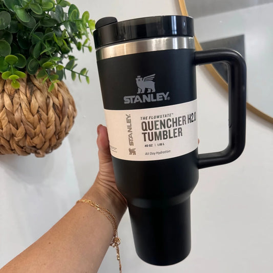 40 Oz Stainless Steel Vacuum Insulated Tumbler Mug (With Handle & Straw)